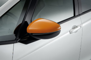 Jazz Hybrid Door Mirror Cover - Fun Orange